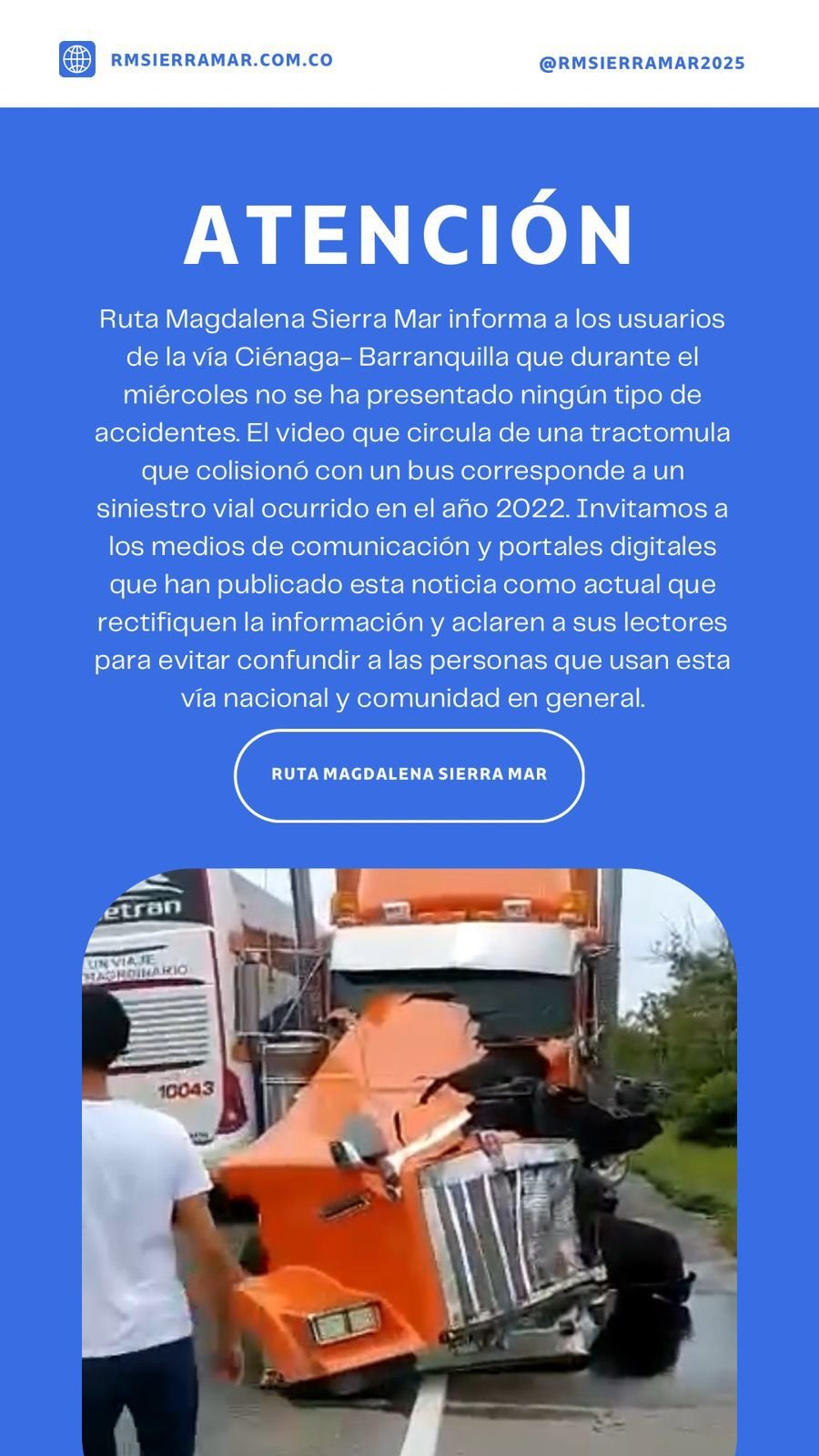 Aclaración Noticia